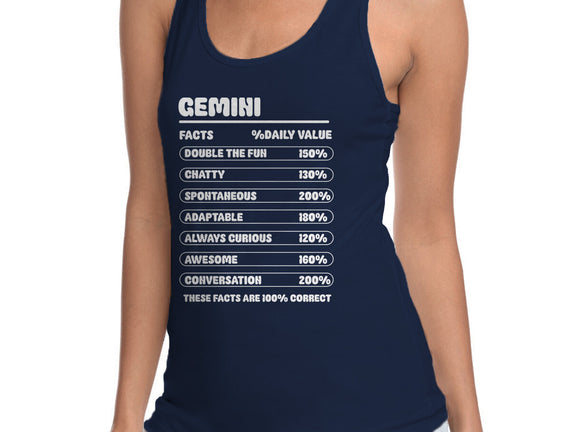 Gemini Facts Chart