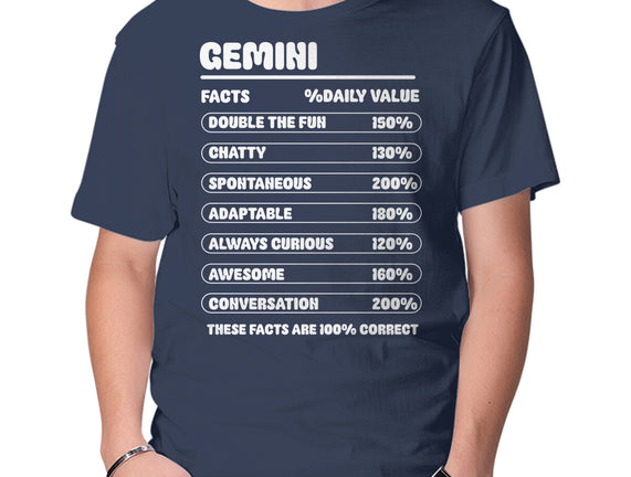Gemini Facts Chart