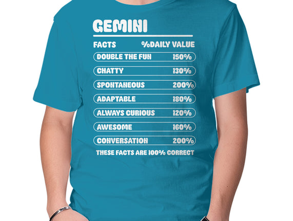 Gemini Facts Chart