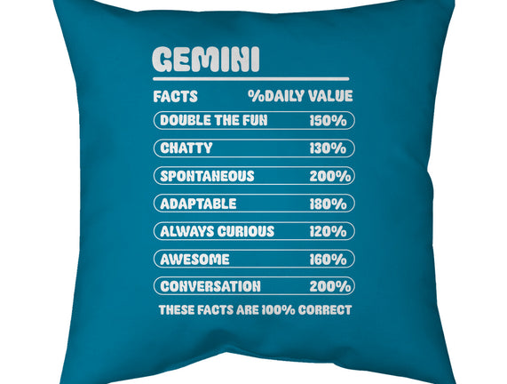 Gemini Facts Chart