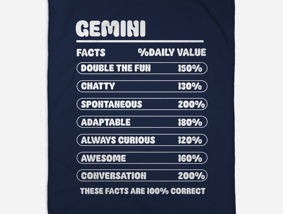 Gemini Facts Chart