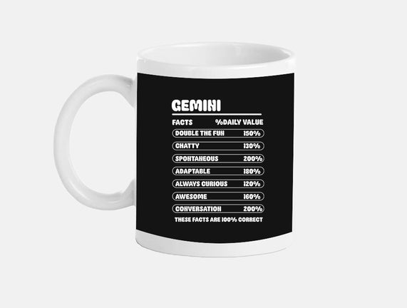 Gemini Facts Chart