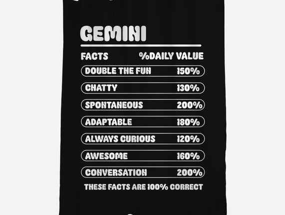 Gemini Facts Chart