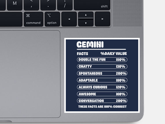 Gemini Facts Chart