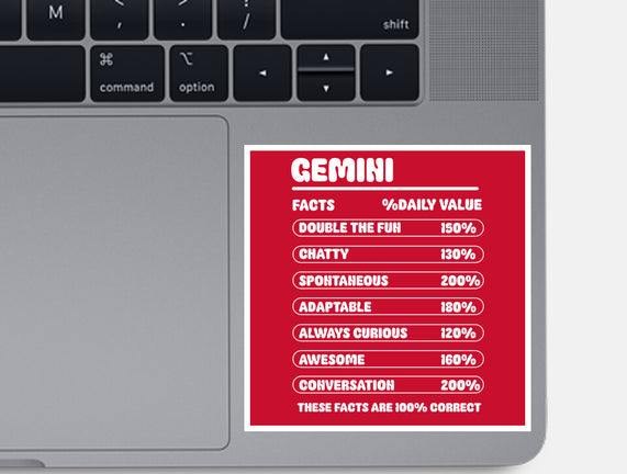 Gemini Facts Chart