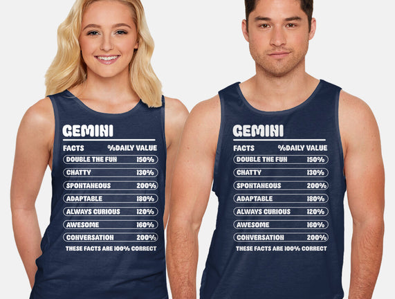 Gemini Facts Chart