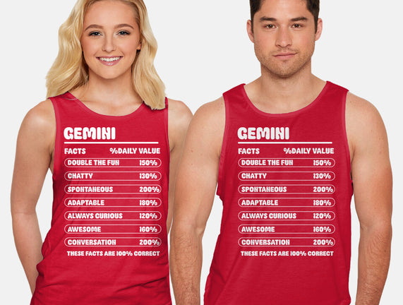 Gemini Facts Chart