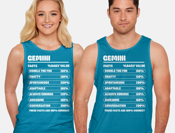 Gemini Facts Chart