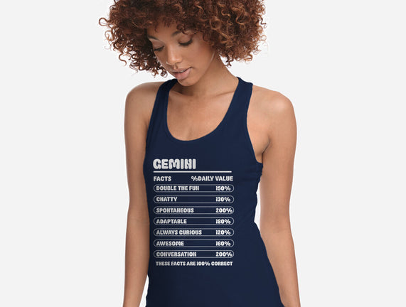 Gemini Facts Chart
