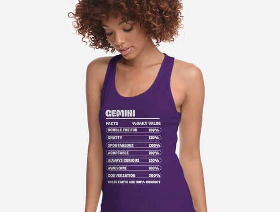 Gemini Facts Chart