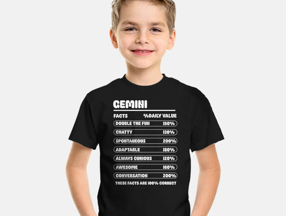 Gemini Facts Chart