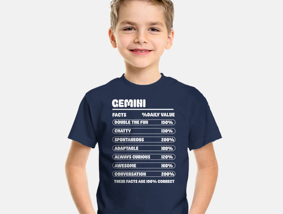 Gemini Facts Chart