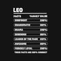 Leo Facts Chart-Unisex-Zip-Up-Sweatshirt-MaxoArt