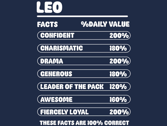 Leo Facts Chart