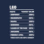 Leo Facts Chart-Unisex-Zip-Up-Sweatshirt-MaxoArt
