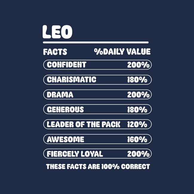 Leo Facts Chart-None-Stretched-Canvas-MaxoArt