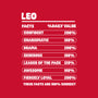 Leo Facts Chart-Unisex-Zip-Up-Sweatshirt-MaxoArt