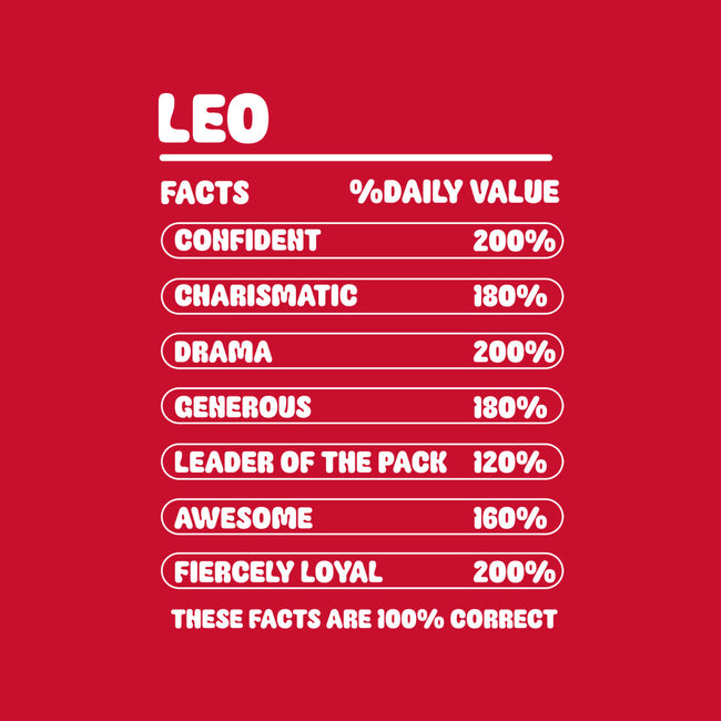 Leo Facts Chart-Womens-Basic-Tee-MaxoArt