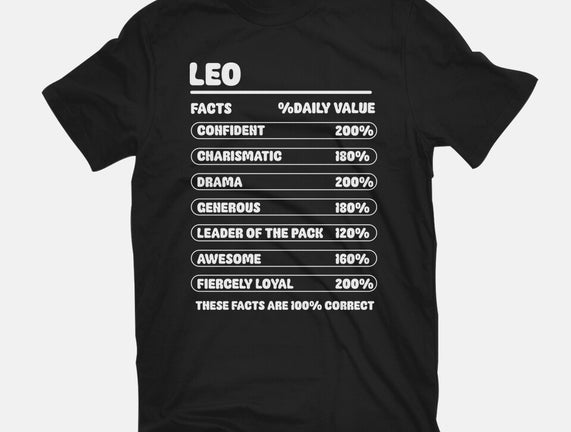 Leo Facts Chart