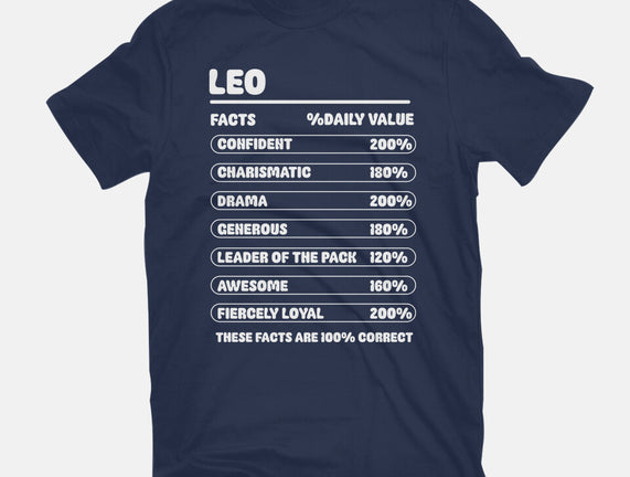 Leo Facts Chart