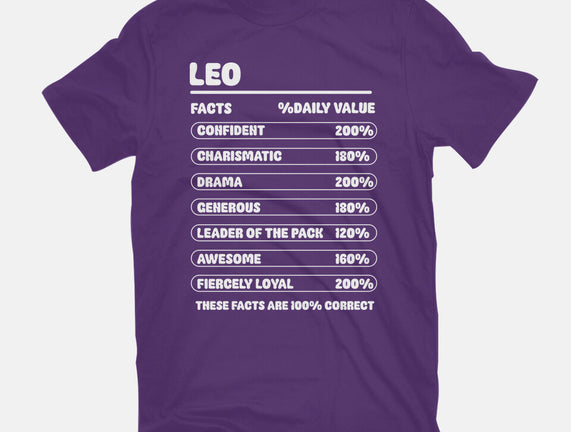 Leo Facts Chart