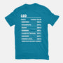 Leo Facts Chart-Unisex-Basic-Tee-MaxoArt