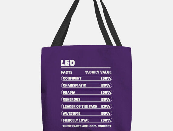 Leo Facts Chart