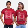 Leo Facts Chart-Unisex-Basic-Tee-MaxoArt