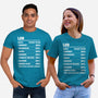Leo Facts Chart-Unisex-Basic-Tee-MaxoArt