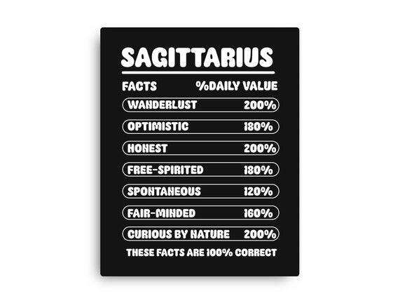 Sagittarius Facts Chart