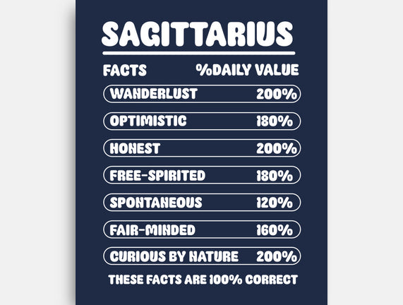 Sagittarius Facts Chart
