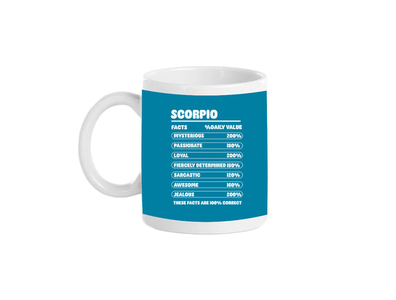 Scorpio Facts Chart