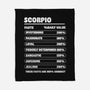 Scorpio Facts Chart-None-Fleece-Blanket-MaxoArt