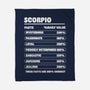 Scorpio Facts Chart-None-Fleece-Blanket-MaxoArt