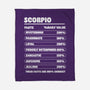 Scorpio Facts Chart-None-Fleece-Blanket-MaxoArt