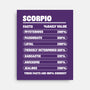 Scorpio Facts Chart-None-Stretched-Canvas-MaxoArt