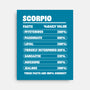 Scorpio Facts Chart-None-Stretched-Canvas-MaxoArt