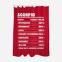 Scorpio Facts Chart-None-Polyester-Shower Curtain-MaxoArt
