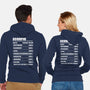 Scorpio Facts Chart-Unisex-Zip-Up-Sweatshirt-MaxoArt