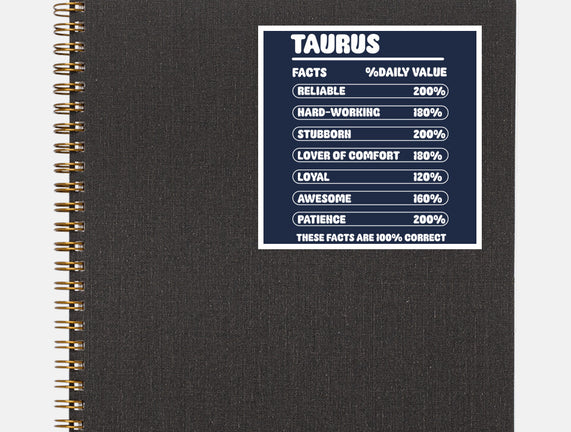 Taurus Facts Chart