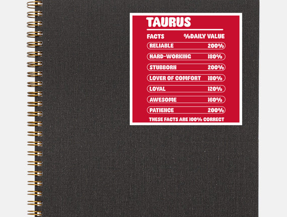 Taurus Facts Chart