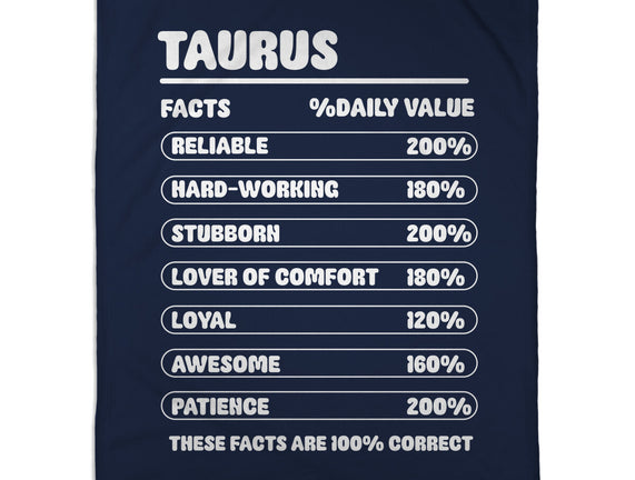 Taurus Facts Chart