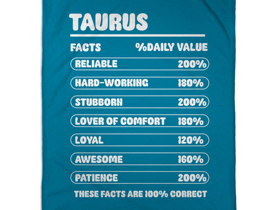 Taurus Facts Chart