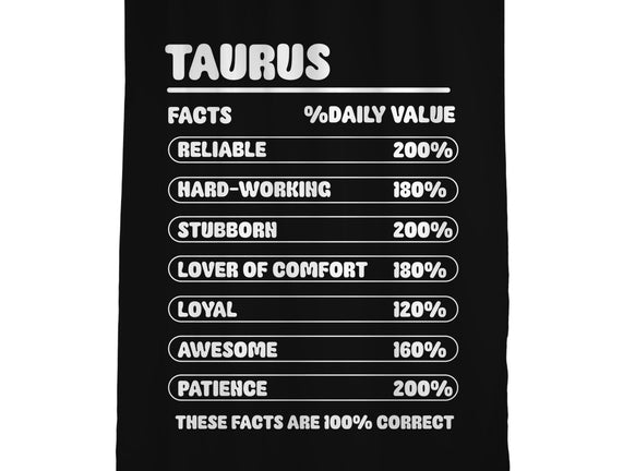 Taurus Facts Chart