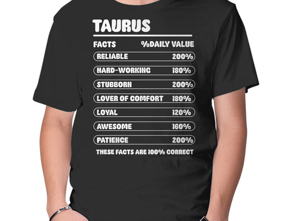 Taurus Facts Chart