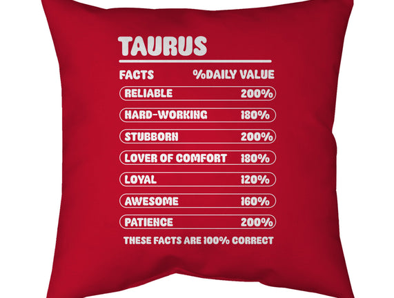 Taurus Facts Chart