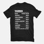 Taurus Facts Chart-Mens-Basic-Tee-MaxoArt
