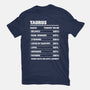 Taurus Facts Chart-Youth-Basic-Tee-MaxoArt