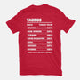 Taurus Facts Chart-Youth-Basic-Tee-MaxoArt