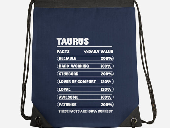 Taurus Facts Chart